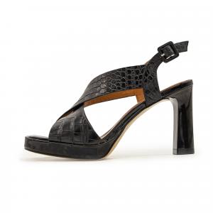 FED Сандалии с одним ремешком, 8,5 см, женские, черные