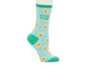 Носки Socksmith Suck It Up Buttercup Women's Crew Socks, синий