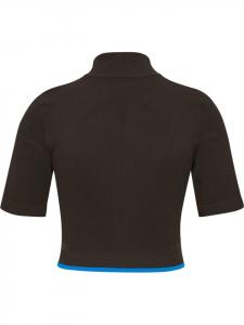 Hummel Спортивная рубашка «Вязаная женская блузка на молнии» коричневого цвета