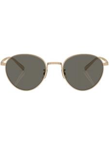 Солнцезащитные очки Rhydian в круглой оправе Oliver Peoples, золотистый