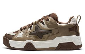 Кроссовки XTEP Star-X Skateboarding Shoes Men Low-top Honey Tea Brown / Malt Brown / Tea White, коричневый