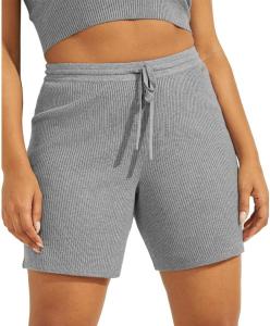 GUESS Женские шорты-бермуды Charli Sweater, Light Heather Grey Multi