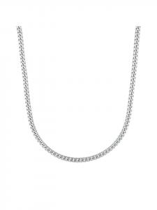 Amor Колье из нержавеющей стали серебристого цвета