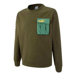 Свитер modulerwear crew neck 'green' Puma, зеленый