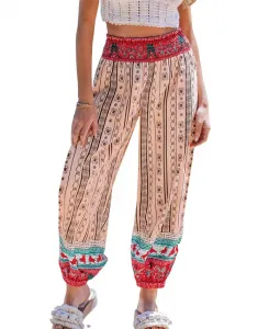 Женские брюки-парки Little Romance с декоративным узором Cupshe, коричневый