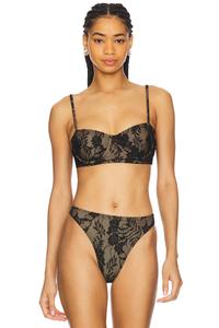 Бюстгальтер с косточками Norma Kamali, black