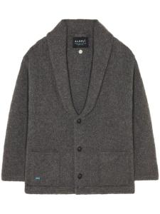 Alanui кардиган Finest в рубчик, серый