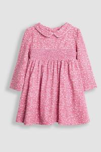 Платье Питер Пэн с мелким цветочным принтом и сборками Jojo Maman Bébé, розовый