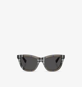 Солнцезащитные очки Be4435 в прямоугольной оправе из ацетата Burberry, серый