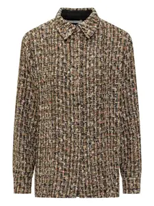 Рубашка из ткани с твидовым эффектом IRO, коричневый