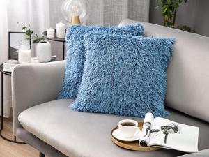 Декоративные подушки набор из 2-х штук Beliani, светло-синий