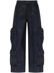 Джинсы карго AMIRI с широкими штанинами, синий