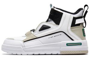 Обувь для скейтбординга Мужская с высоким верхом, белая/черная Xtep