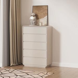 Yu Senyi Комод 50х40х101 см для гостиной и спальни из массива дерева с крашеной отделкой, 5 ящиков, настенный