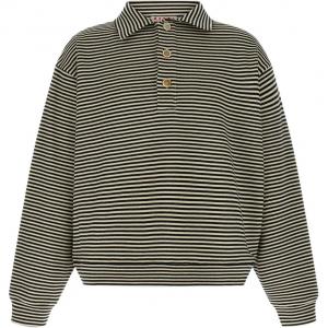 Полосатый хлопковый свитшот MARNI, черный