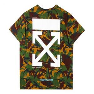 Футболка green camouflage arrows short sleeve Off-White, камуфляж