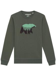 Свитер Watapparel Sweatshirt Waldbär, цвет khaki/neon green