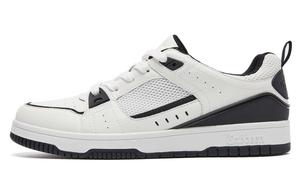 Cabbeen Модные классические легкие и дышащие кроссовки для скейтбординга средней высоты, мужские, черные, белые