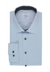 Рубашка приталенного кроя, женская seidensticker, светло-синий