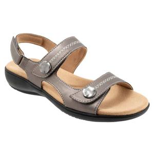 Женские сандалии Romi Stitch в цвете металлик Trotters, Pewter