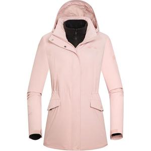 NORTHLAND Профессиональная походная куртка-ветровка Women's Soft Matte Pink, водонепроницаемая, ветрозащитная, дышащая и термоизолирующая