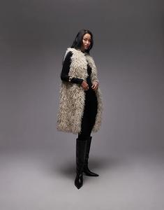 & Other Stories длинный жилет из искусственного меха, цвет "грязно-белый"