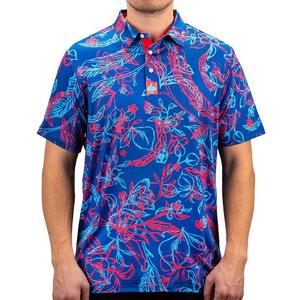 Мужская футболка-поло для гольфа Pins and Aces, цвет Celtic Blue