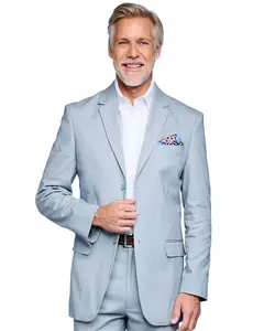 Хлопковый пиджак с мягкой ручкой, на подкладке, классический летний стиль. Изысканный и универсальный гардероб. Необходимая вещь. Pegasus, синий