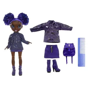 Детская кукла Rainbow High High S2 Krystal Bailey junior doll, фиолетовый
