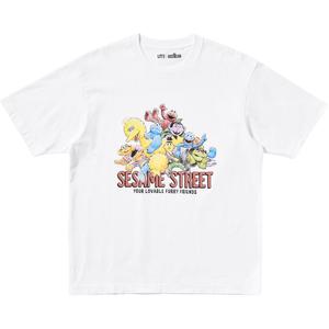 Футболка Unisex Sesame Street Collaboration UNIQLO, белый