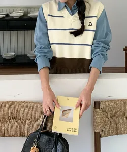 Вязаный жилет Border Aimoha - Select -, цвет Off White