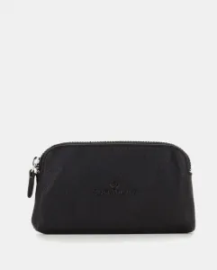 Мужской кожаный кошелек черного цвета с брелоком для ключей Scharlau, черный