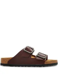 Кожаные сандалии Arizona с двумя пряжками Birkenstock, коричневый