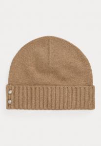 Шапка Lauren Ralph Lauren BUTTON-TRIM KNIT BEANIE, Adirondak Heather/Grey