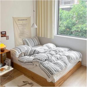 YIZUFU Комплект постельного белья из мягкой хлопковой ткани с бахромой в стиле бохо-шик