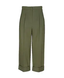 Укороченные брюки Weekend Max Mara, зеленый