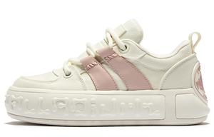 Сбалансированные износостойкие низкие скейтерские туфли Palladium для женщин розово-белые