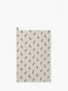 Оливковое льняное кухонное полотенце Sophie Allport, Green/Brown