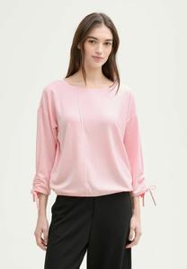 Топ TOM TAILOR DENIM STRUCTURED, Pink White Stripe/Pink