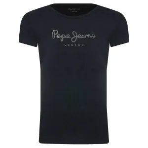 Футболка стандартного кроя с блестками Hana Pepe Jeans London, синий