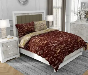 Постельное белье 200х220 см + 2х70х80 см, 3-х предметное, 100% хлопок, сатин, молния, разноцветное - | So.9002 SOVIO