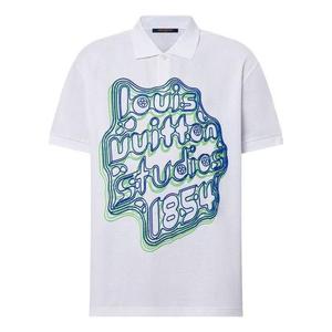 Поло LOUIS VUITTON Embroidered Cotton Pique Polo Shirt 'White'