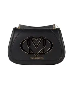 Сумка через плечо с крупным логотипом Love Moschino, черный