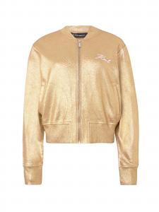 Karl Lagerfeld Толстовка на молнии в золотом цвете