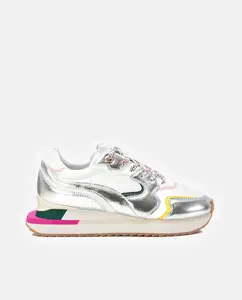 Женские кроссовки на шнуровке Xti, серебряный