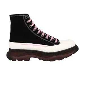 Кроссовки Alexander McQueen Alexander McQueen Tread Slick Boots 'Black Blossom Pink', черный