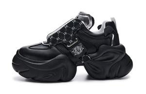 HR Хелена Лоу Топ Чанки Кроссовки 6 см Женские — Черный Серебристый, цвет Black Silver