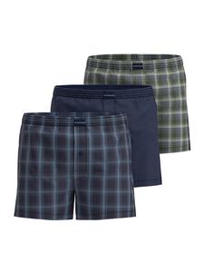 Tom Tailor Комплект из 3 боксерских шорт Webboxershorts Nuremberg в сине-темную клетку