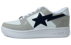STA Стильные мужские кроссовки для скейтбординга с низким верхом, белые/серые A Bathing Ape