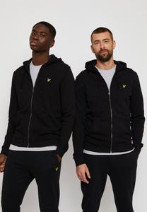 Толстовка на молнии ZIP THROUGH HOODIE Lyle & Scott, угольно-черный